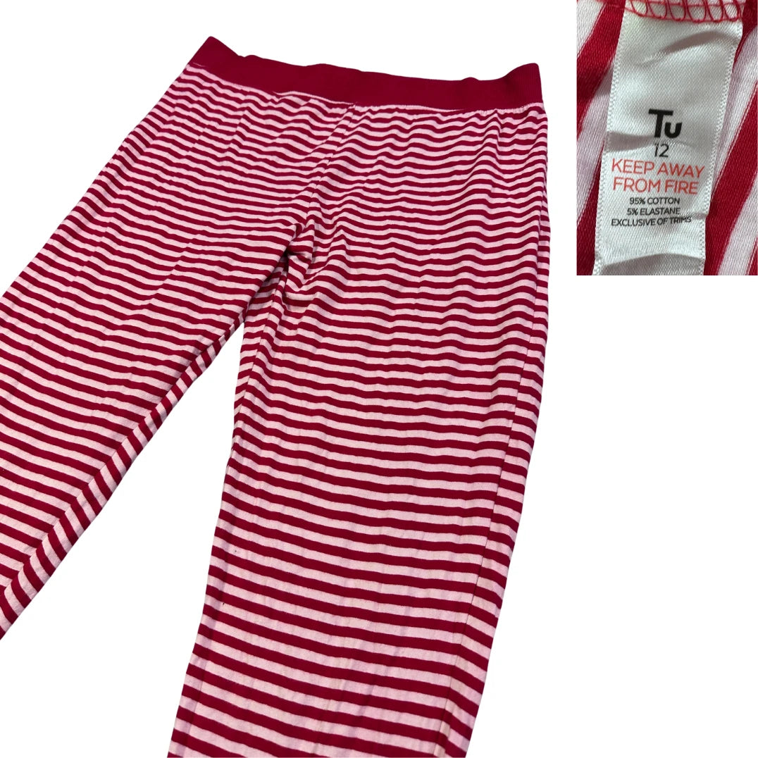TU® Red Striped Cotton Lounge Leggings