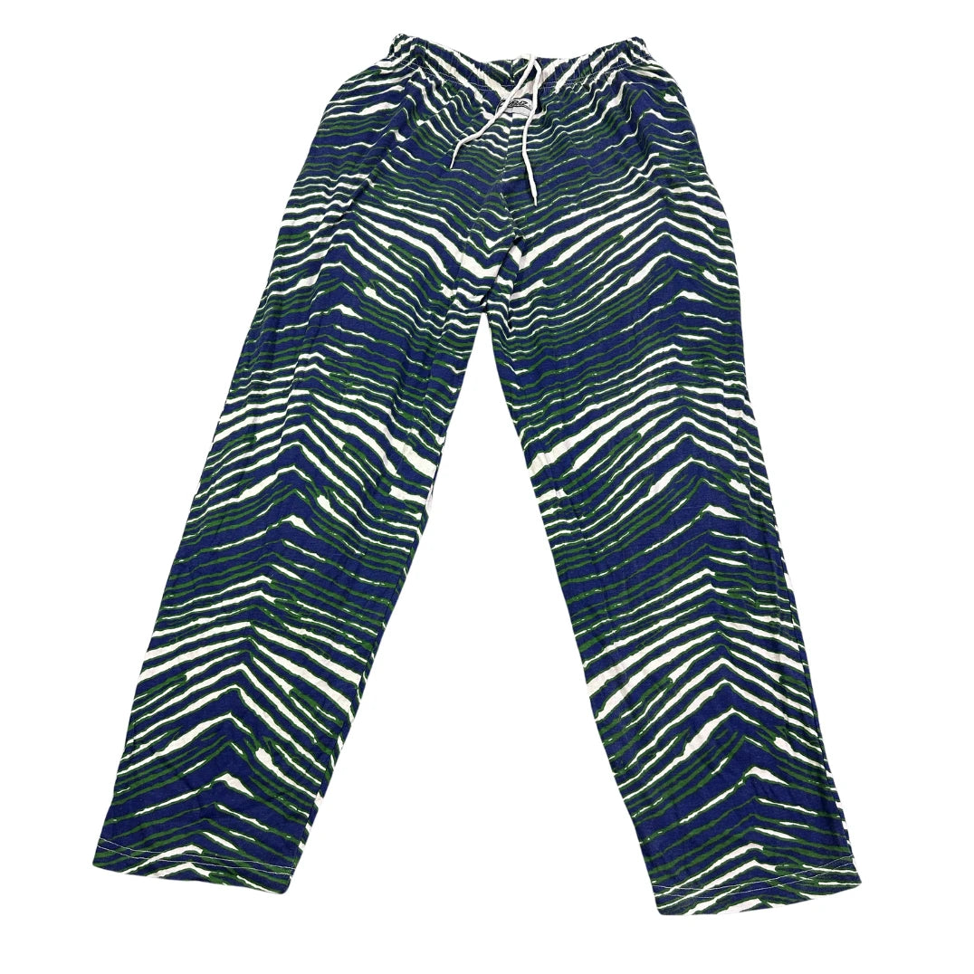 Zubaz® Blue Green Zebra Print Lounge Pants
