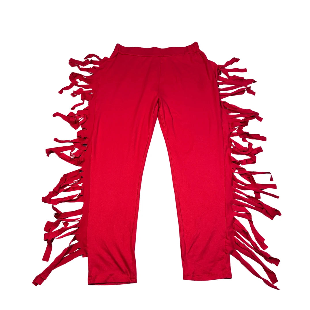 Fringe Capri Leggings(S)