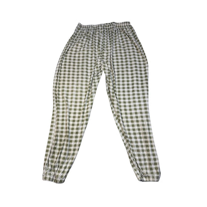 Check Print Jogger Pants(L)