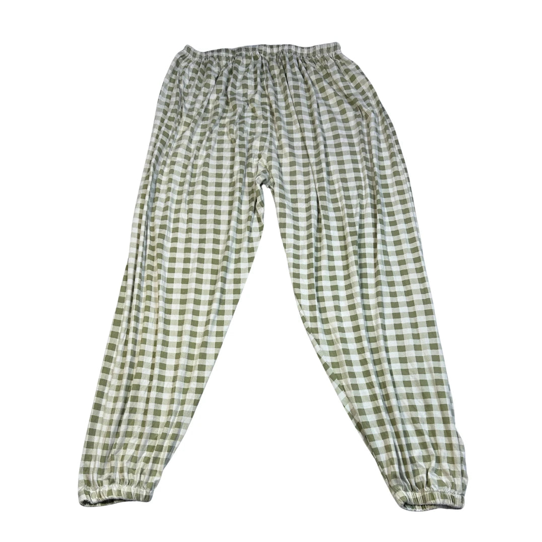 Check Print Jogger Pants(L)