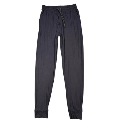 Black Elastic Cuff Lounge Pants-S