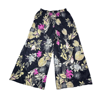 Floral Wide Leg Lounge Pants-XL