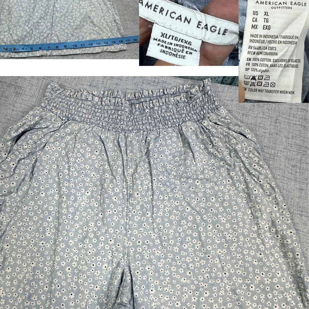 American Eagle® Floral Wide Leg Pants-XL