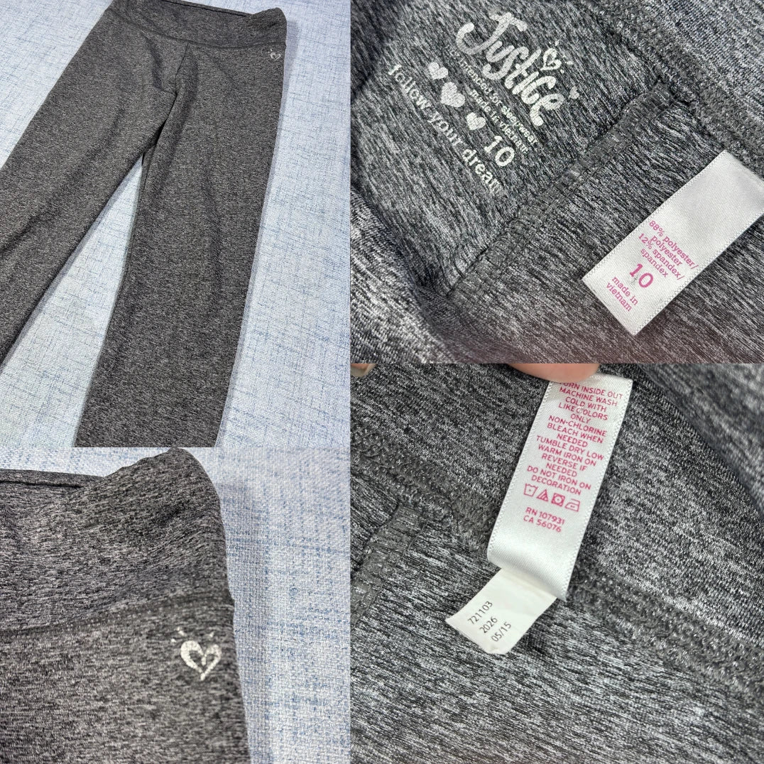 Justice® Girls Grey Leggings-XS