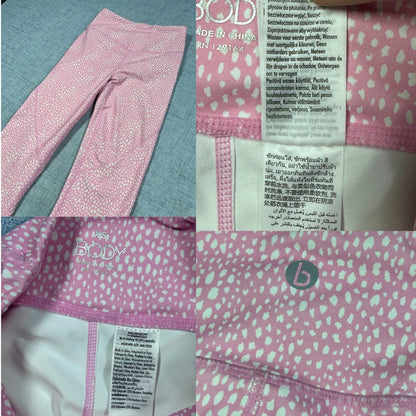 BOD Pink Printed Leggings(XS)