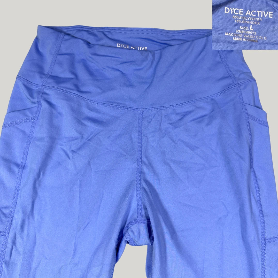 DYCE ACTIVE® Blue Leggings Stretch-L