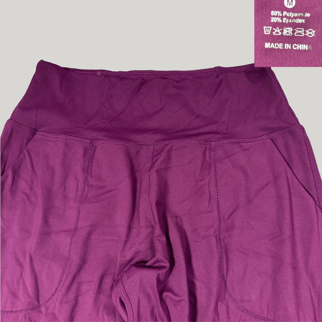 Unbranded Purple Jogger Pants Pockets-M
