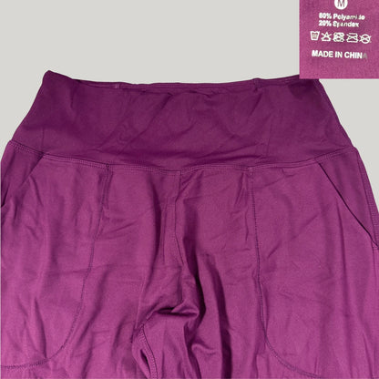 Unbranded Purple Jogger Pants Pockets-M