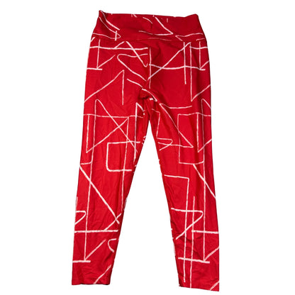 Sage Collective® Red Leggings Printed-XL