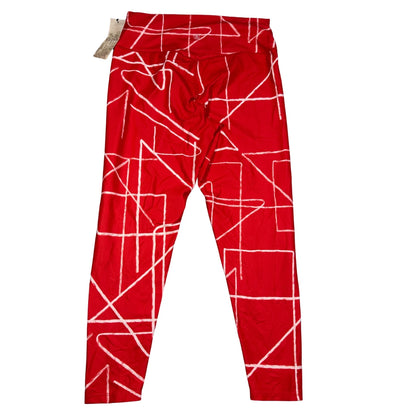 Sage Collective® Red Leggings Printed-XL