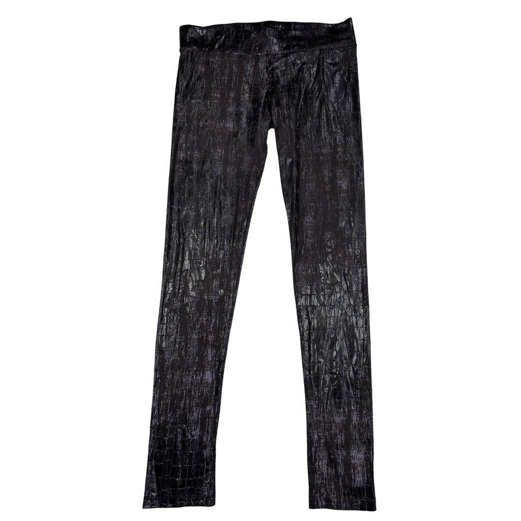 Guess® Black Metallic Leggings Textured-S