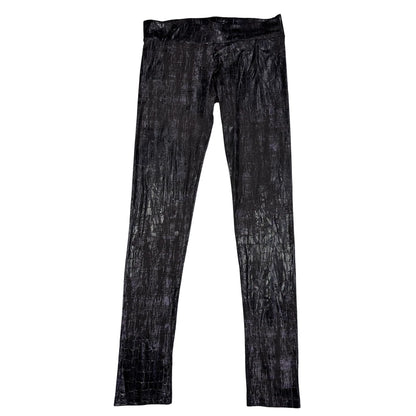 Guess® Black Metallic Leggings Textured-S