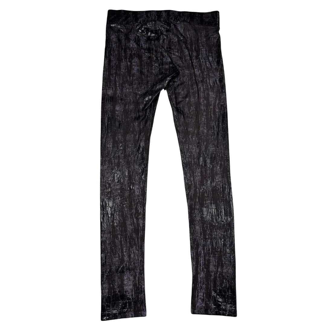 Guess® Black Metallic Leggings Textured-S
