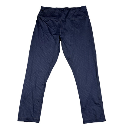 Vogo® Navy Athletic Leggings Printed-XL
