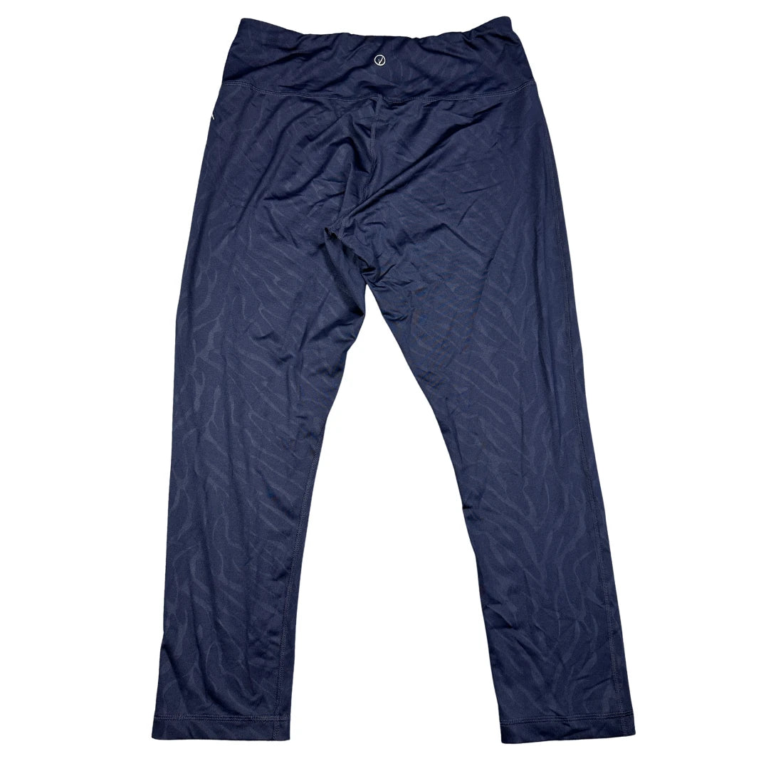 Vogo® Navy Athletic Leggings Printed-XL