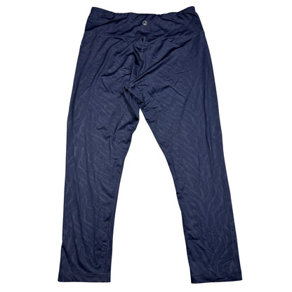 Vogo® Navy Athletic Leggings Printed-XL