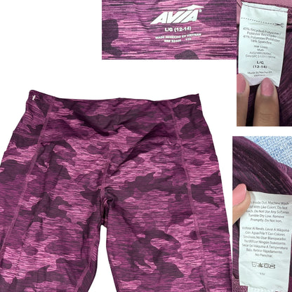 Avia® Purple Leggings Camo-L