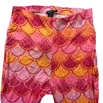 Boohoo® Pink Flared Pants Patterned-S