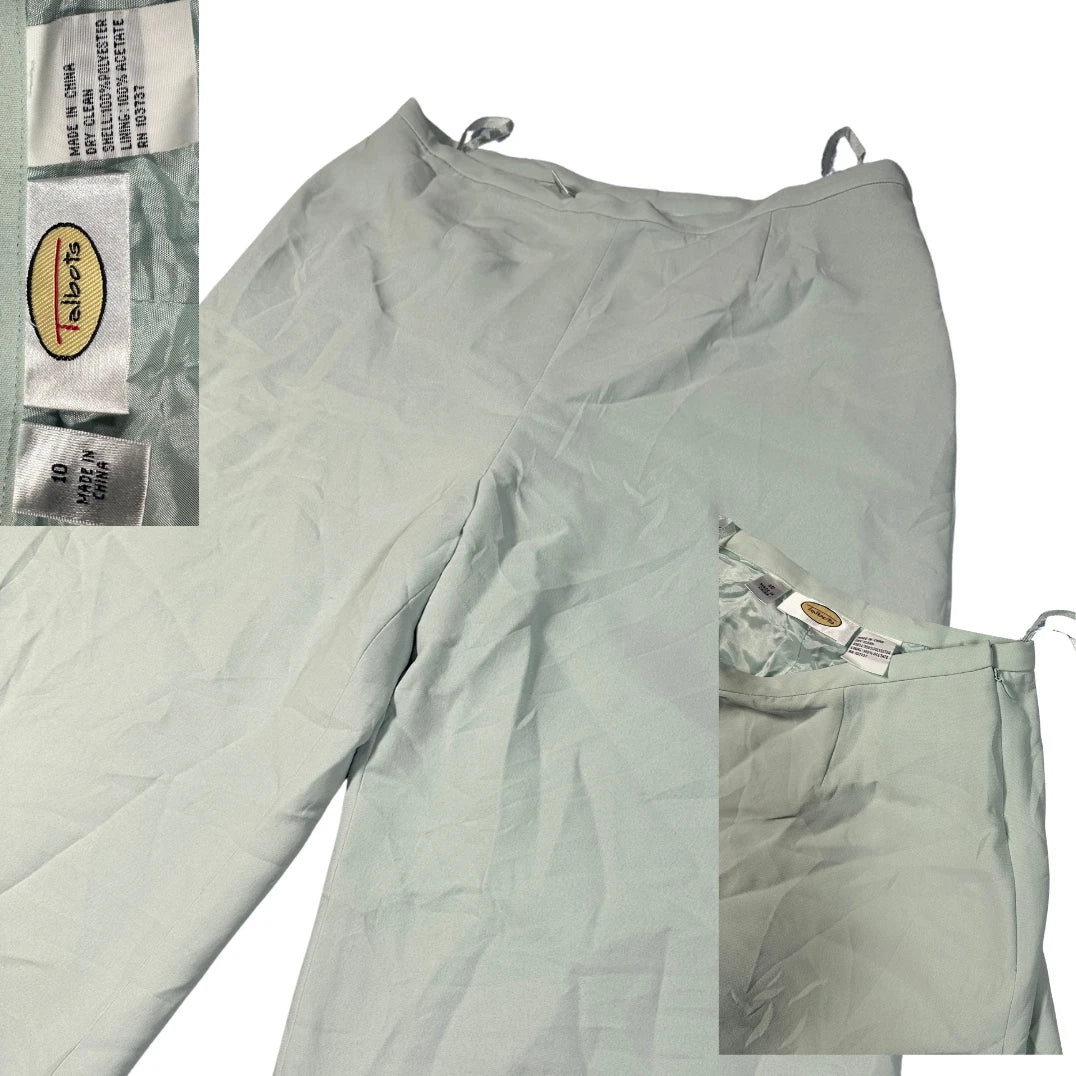 Talbots® Mint Wide Leg Trousers-M