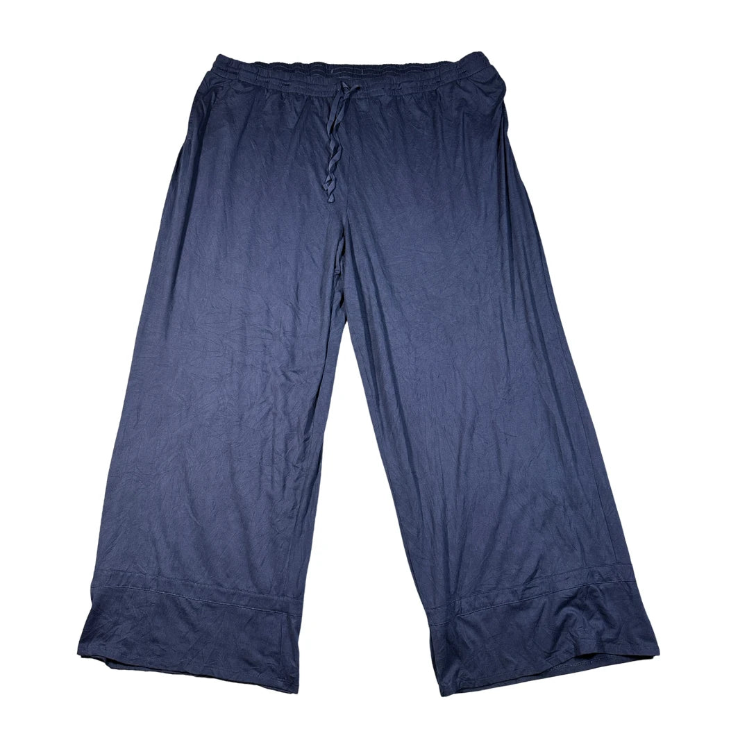 Cuddi Duds® Navy Lounge Pants Wide Leg-3XL