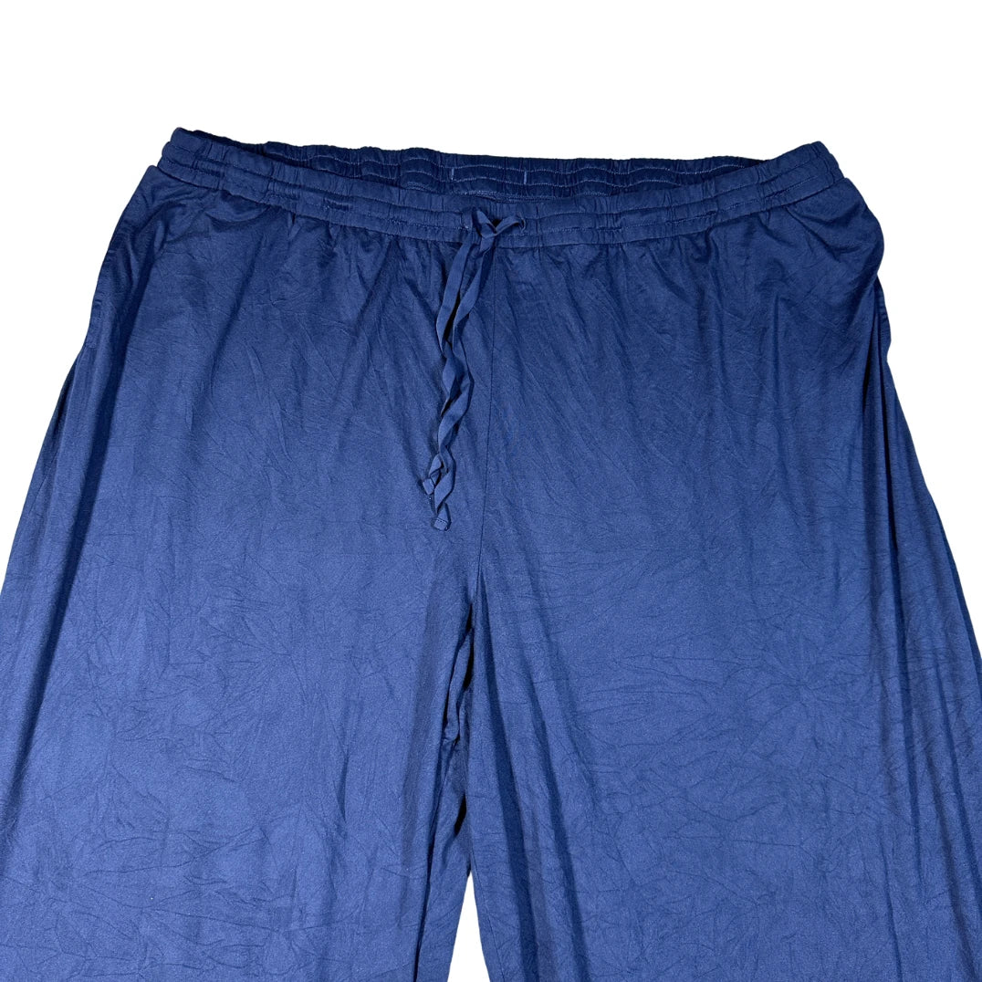 Cuddi Duds® Navy Lounge Pants Wide Leg-3XL