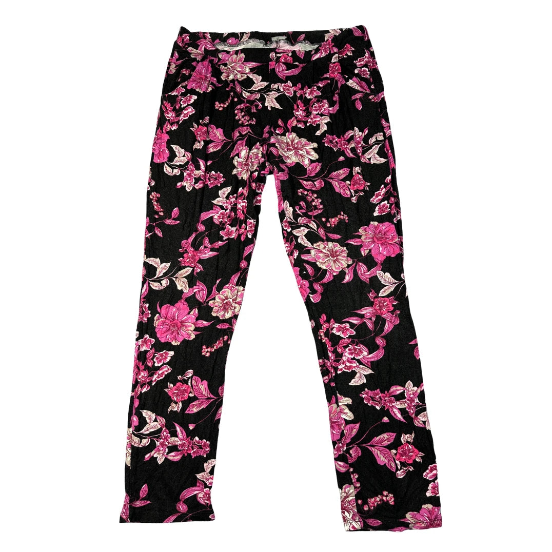M&Co® Black Floral Lounge Pants-M