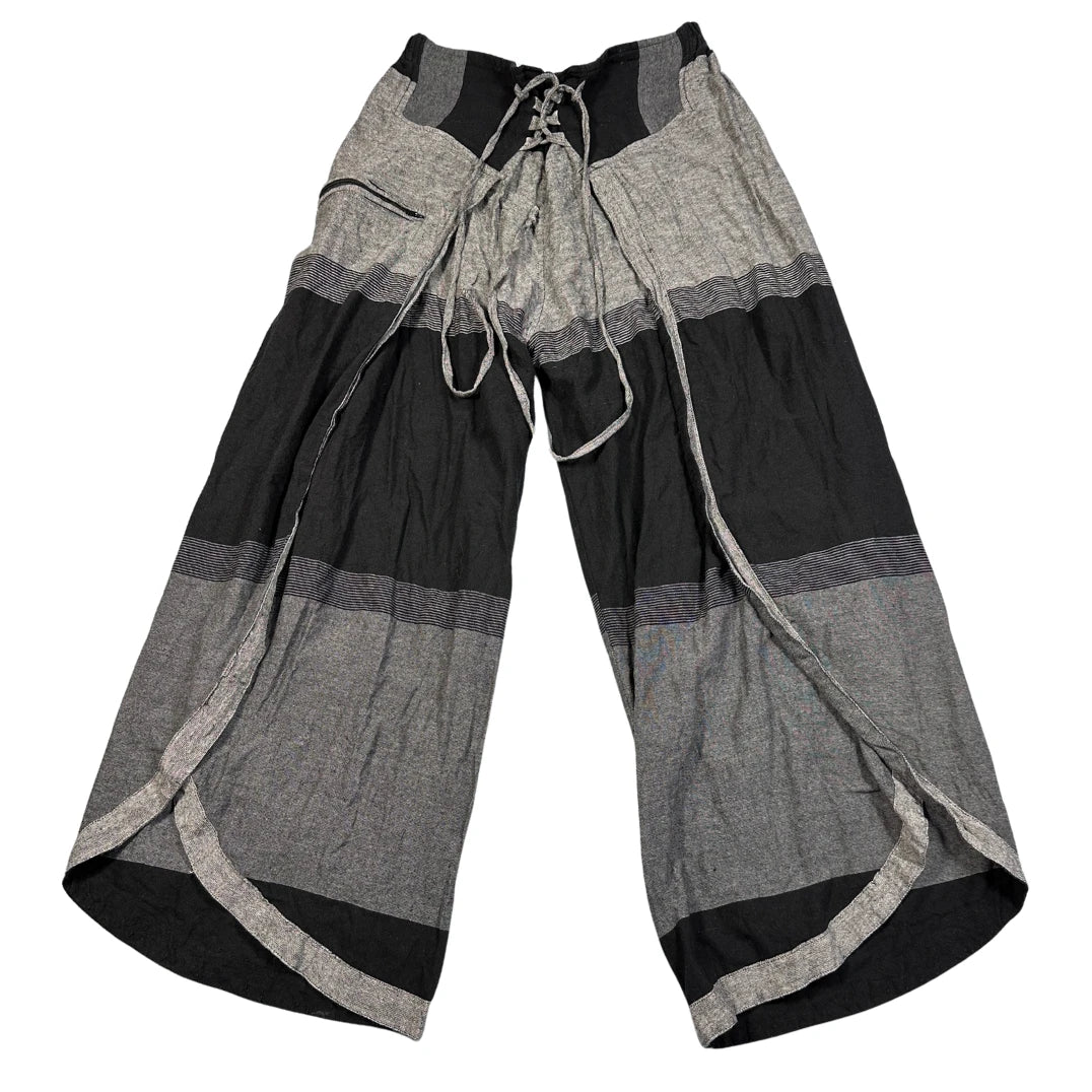 Unbranded Black Wrap Palazzo Pants-XL