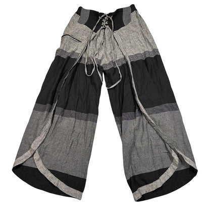 Unbranded Black Wrap Palazzo Pants-XL