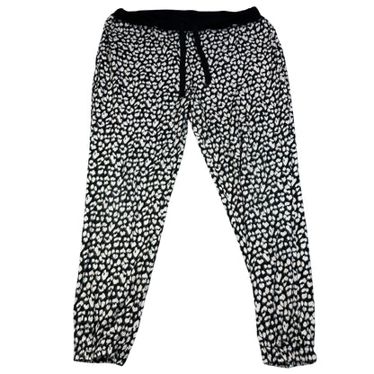 Peacocks® Black Lounge Pants Animal