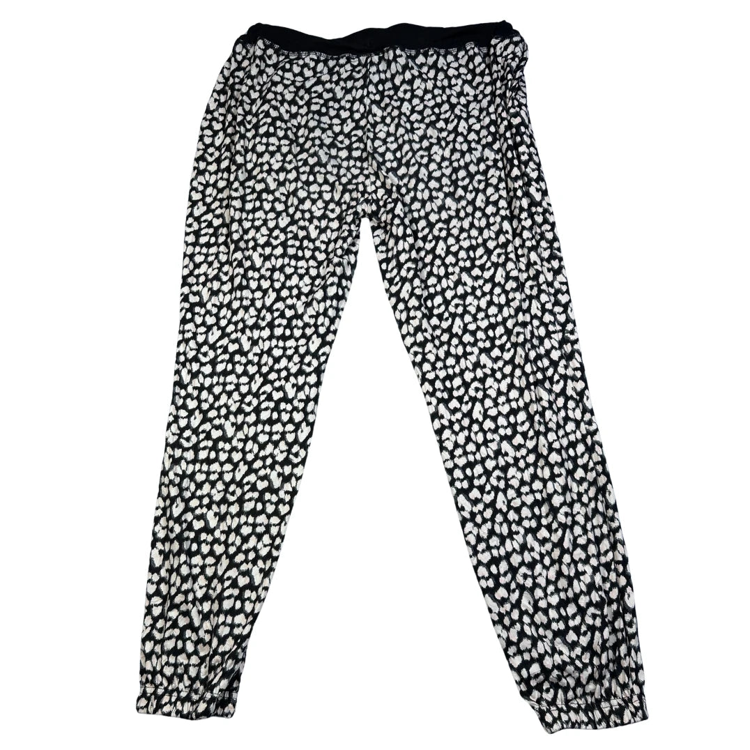 Peacocks® Black Lounge Pants Animal