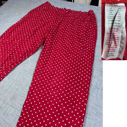 F&F® Red Polka Dot Pajama Pants-L