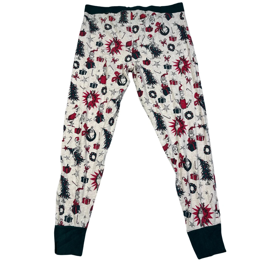 Primark® Cream Pajama Pants Grinch-M