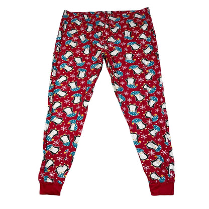 Unbranded Red Pajama Pants Penguin-XL
