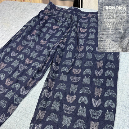 Sonoma® Navy Butterfly Pajama Pants-M