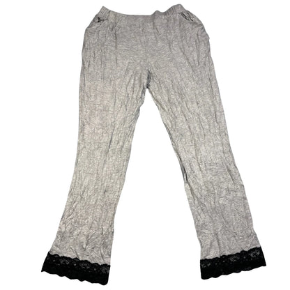 Pour moi®your Grey Lace Trim Lounge Pants-M