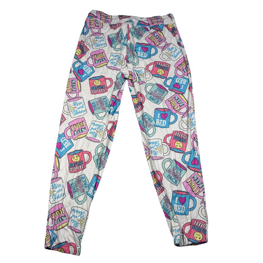 Briefly Stated White Women's Coffee Print-M Ladies Bottom