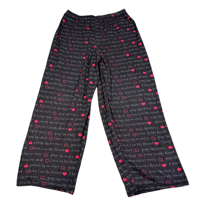 Unbranded Black Women's Heart Print-L Ladies Bottom