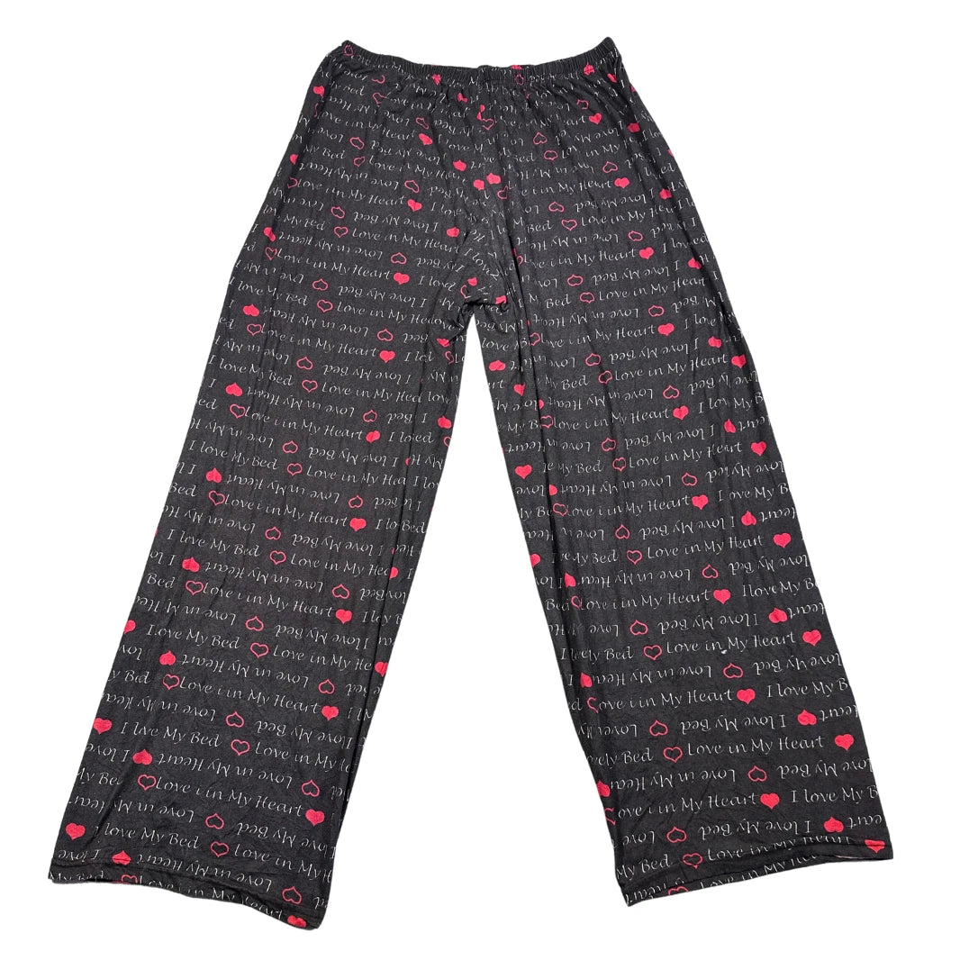 Unbranded Black Women's Heart Print-L Ladies Bottom