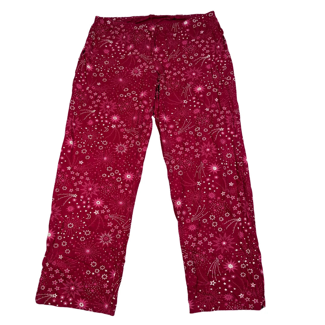 M&S Red Women's Star Print-L Ladies Bottom