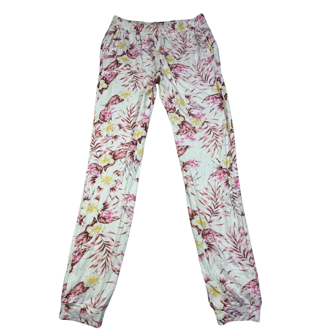 Jeff Banks White Women's Floral Print-S Ladies Bottom