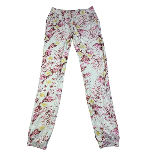 Jeff Banks White Women's Floral Print-S Ladies Bottom