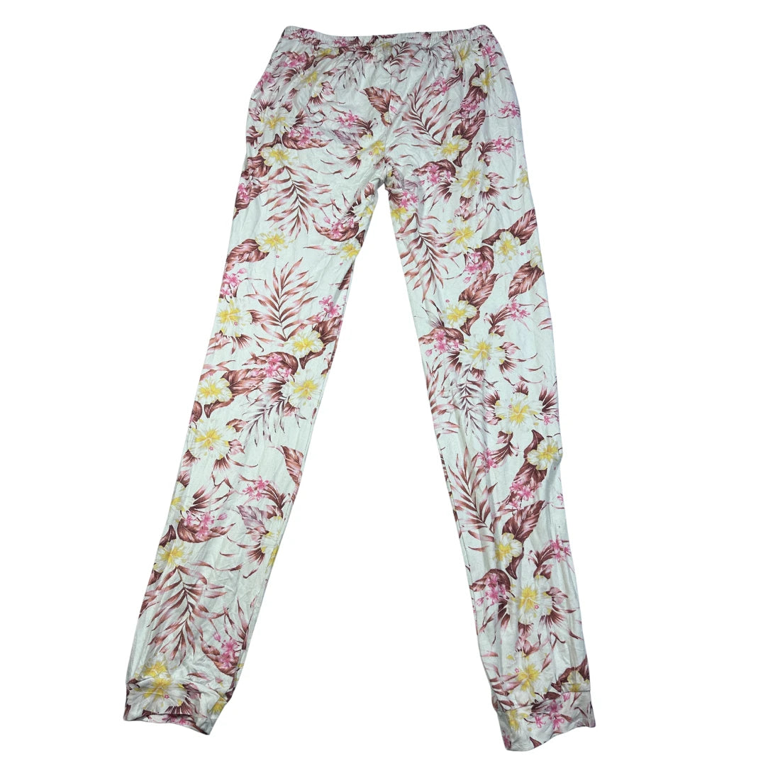Jeff Banks White Women's Floral Print-S Ladies Bottom