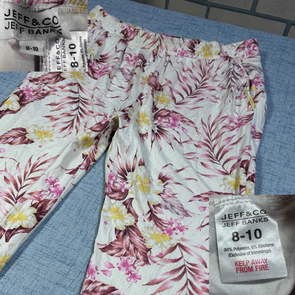 Jeff Banks White Women's Floral Print-S Ladies Bottom