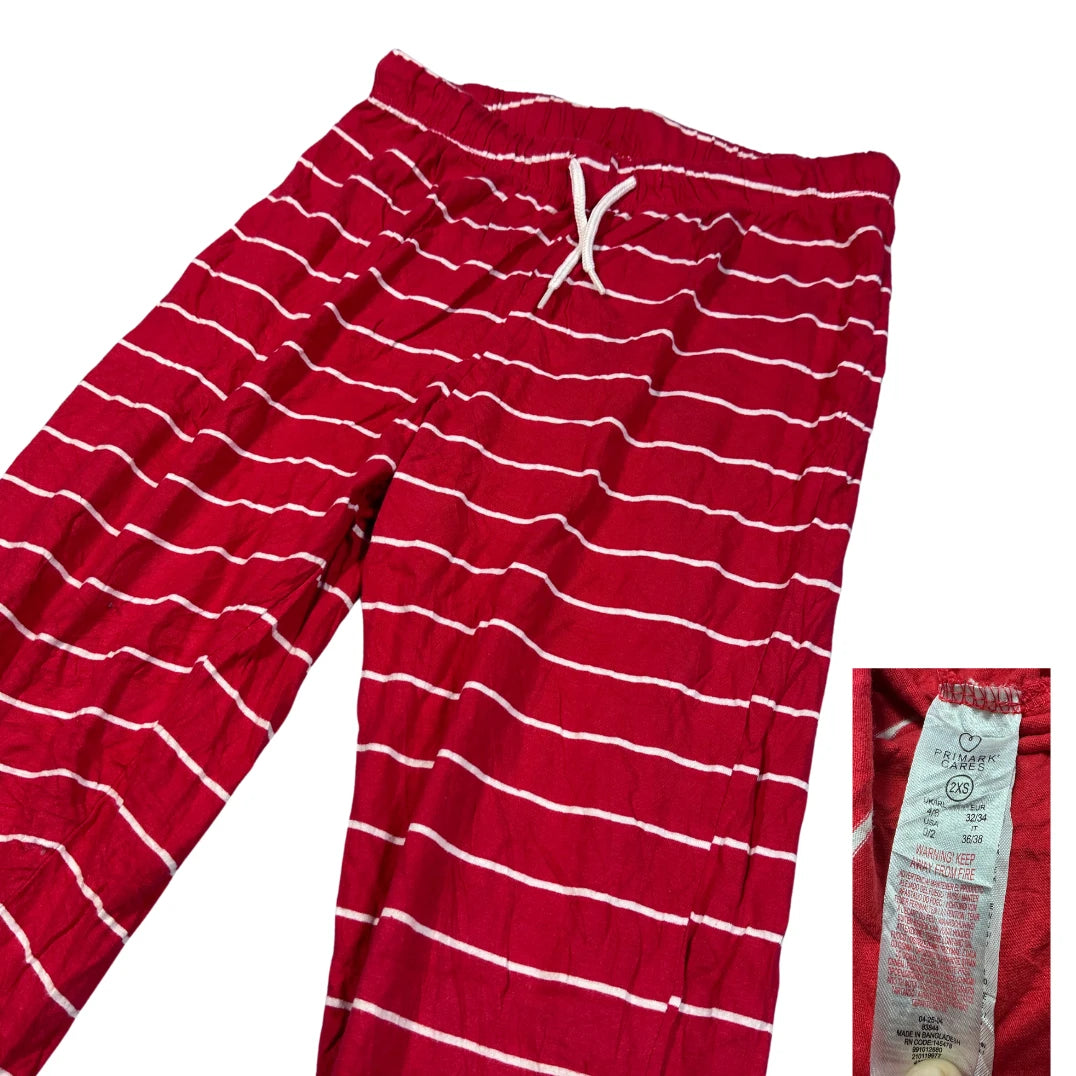 Primark Cares® Red Sleep Pants Striped-XS