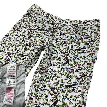M&S® Cream Sleep Pants Floral-L