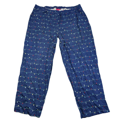 Family PJs® Navy Pajama Pants Lights-2XL