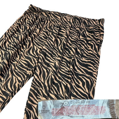 Primark Cares® Brown Pajama Pants Zebra-L