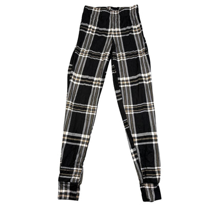 Unbranded Black Check Pajama Pants-XS