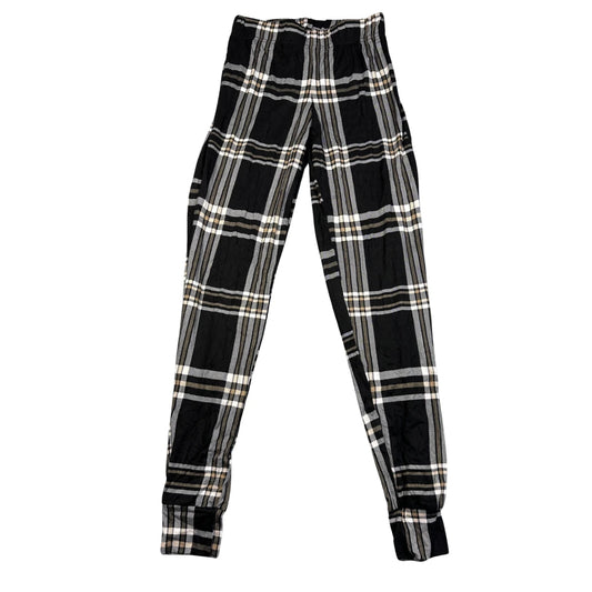 Unbranded Black Check Pajama Pants-XS